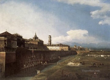 Bernardo Bellotto Painting - View Of Turin Near The Royal Palace urban Bernardo Bellotto